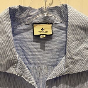 Tuckernuck Blue Striped  Women’s Shirt Size Medium